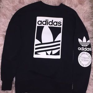 An adidas sweatshirt.